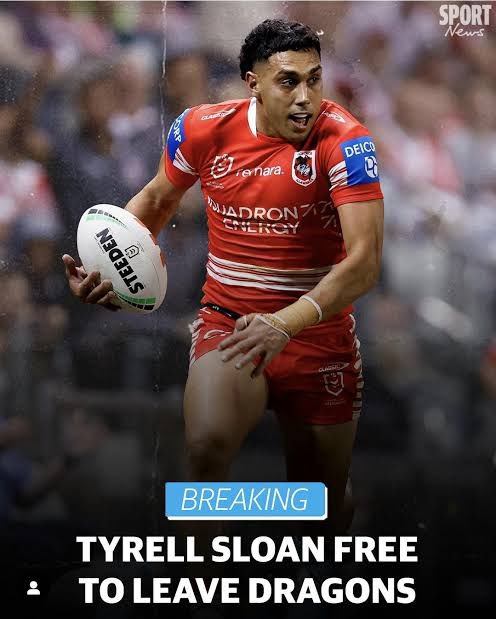 Peter Lang (@petervlang) on Twitter photo PANTHERS LOOK AT SLOAN
According to <a href="/Danny_Weidler/">Danny Weidler</a> Penrith have made an equity about Dragons outside back Tyrell Sloan. My take - With fullback Daine Laurie yet to re-sign for 2026, the club could be looking at the 23 year-old as a possible back up for Dylan Edwards. PANTHERS LOOK AT SLOAN
According to <a href="/Danny_Weidler/">Danny Weidler</a> Penrith have made an equity about Dragons outside back Tyrell Sloan. My take - With fullback Daine Laurie yet to re-sign for 2026, the club could be looking at the 23 year-old as a possible back up for Dylan Edwards.