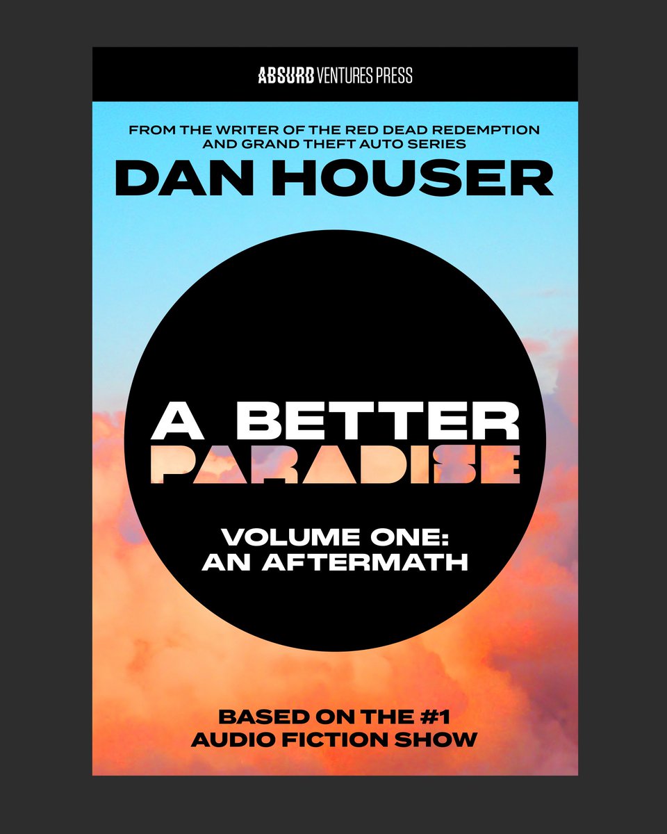 AbsurdVentures's tweet image. A BETTER PARADISE, the novel is coming October 14.
“At its heart, this is a mythological story about video game development. I have always felt this is fascinating source material for narrative fiction and am finally getting the opportunity to explore it with A Better Paradise…