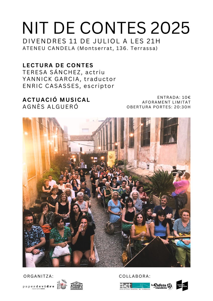 📚 Itinerari de lectures preparat per la llibreria Synusia de Terrassa per a la propera Nit de contes del divendres 11 de juliol a <a href="/ateneuCandela/">Ateneu Candela</a> de Terrassa

👉🏼 Llibres de Stephen Dixon, Enric Casasses <a href="/e_casasses/">enric casasses</a>, Víctor Català, Yannick Garcia <a href="/yannickgp/">Yannick Garcia</a>, Edith Warton 💥