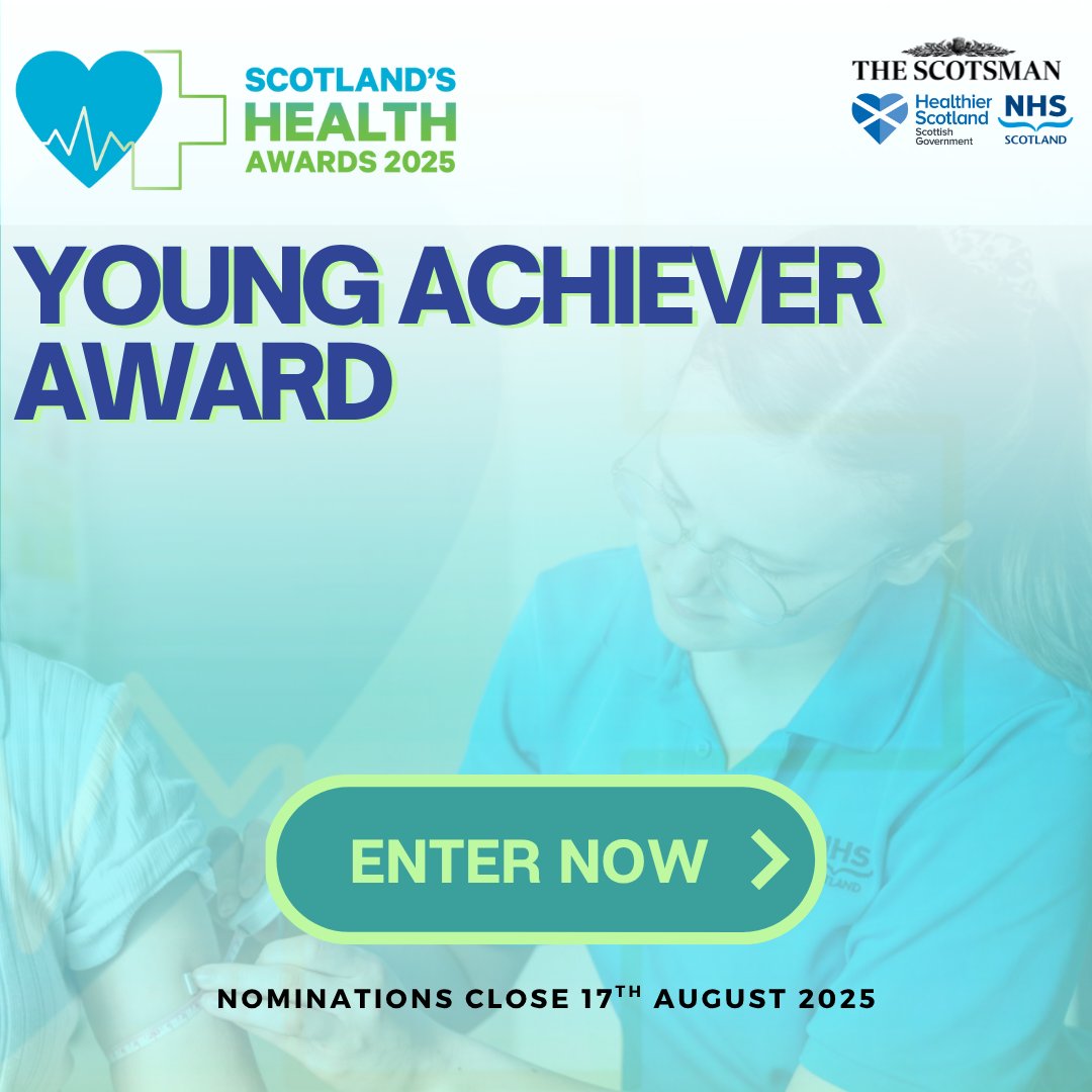 The Young Achiever Award recognises individuals aged 30 or under demonstrating outstanding achievement in health and social care. 

Do you know someone who goes above and beyond? Nominate them at nationalworldevents.com/sha-2025/  #ScotHealthAwards