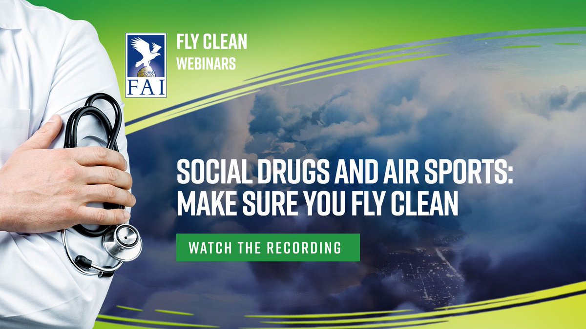 🎥 Missed the webinar? Watch it now!
Social Drugs &amp; Air Sports: Make Sure You FLY CLEAN
👉 buff.ly/YUoug2Q
#FlyClean #AntiDoping