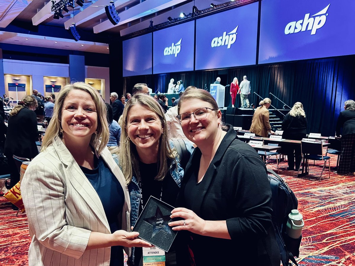 kchponline's tweet image. Members attended the House of Delegates meeting at ASHP Pharmacy Futures to help set ASHP Policy Direction and represent the state of Kansas. 

The Kansas Delegates took home top honors in this year's House of Delegates competition!  ✨

#KCHP
