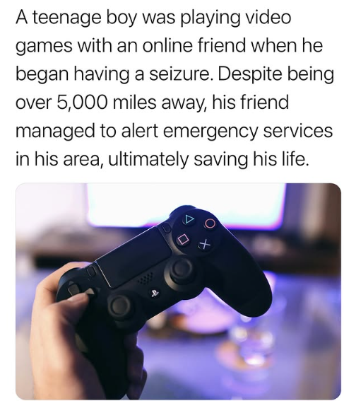 In 2020, a teenage boy in the United Kingdom named Aidan Jackson suffered a seizure while playing video games online. His gaming friend, Dia Lathora, who was over 5,000 miles away in Texas.