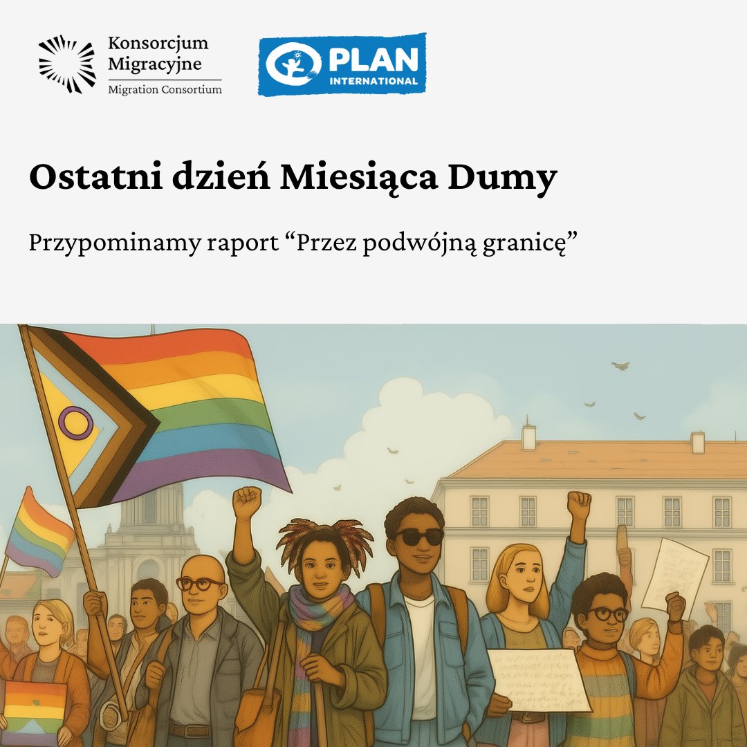 KMigracyjne's tweet image. 🌈 Kończymy Miesiąc Dumy – ale równość nie kończy się z końcem czerwca.
📄Raport „Przez podwójną granicę” pokazuje, jak osoby LGBTQI+ uciekające do Polski przed prześladowaniami trafiają na kolejne – systemowe – bariery: konsorcjum.org.pl/crossing-doubl…