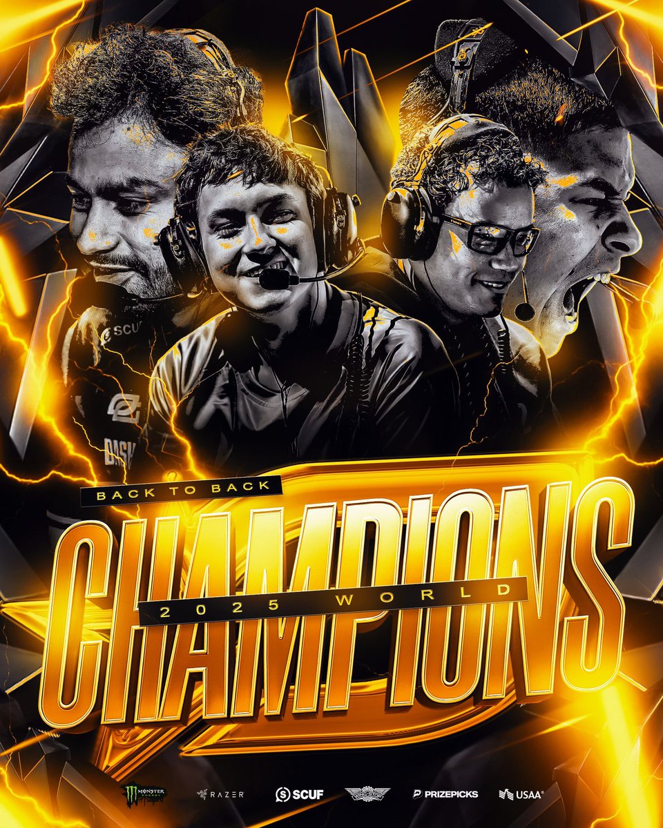 A few fun OpTic/Shotzzy stats:

• First team to ever go back to back

• Most championships by any org in CoD history 

• 8-0 in the last 2 Champs

• Shotzzy is the youngest player of all time to reach 3 champs wins at 23

• Shotzzy now has the highest average champs placing