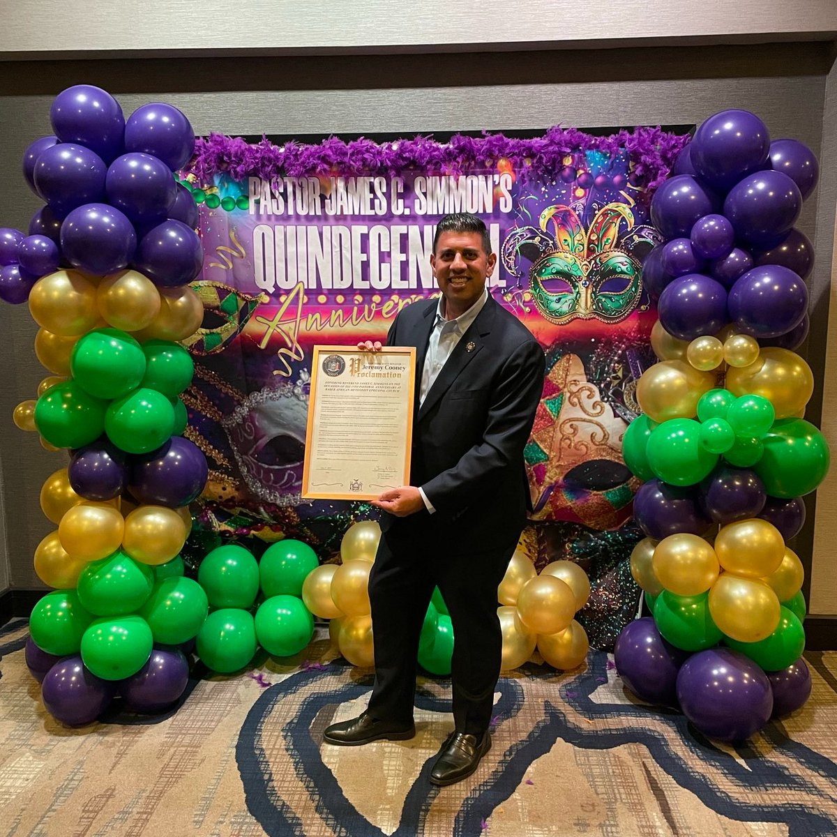 Proud to recognize Rev. James Simmons on his 15th Pastoral Anniversary at Baber AME Church! Thank you for all that you for our #ROC community.