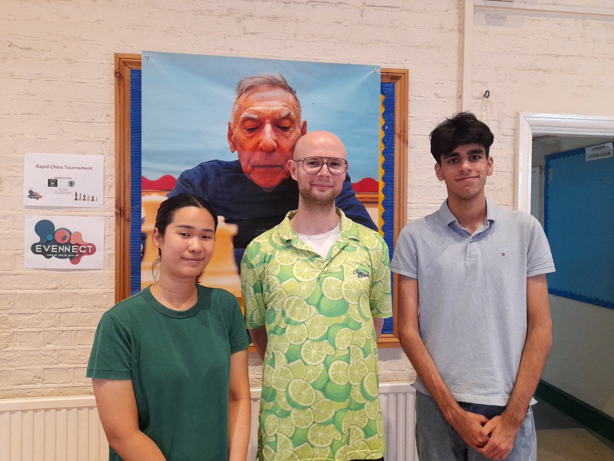 ClubEpsom's tweet image. The 1st Epsom SRCA Rapidplay took place on Saturday and can be considered a resounding success, mainly thanks to the hard work and dedication of the organising team.
The winner was FM Jon Ady of Guildford, followed by a three-way tie for second place.
chess-results.com/tnr1203487.asp…