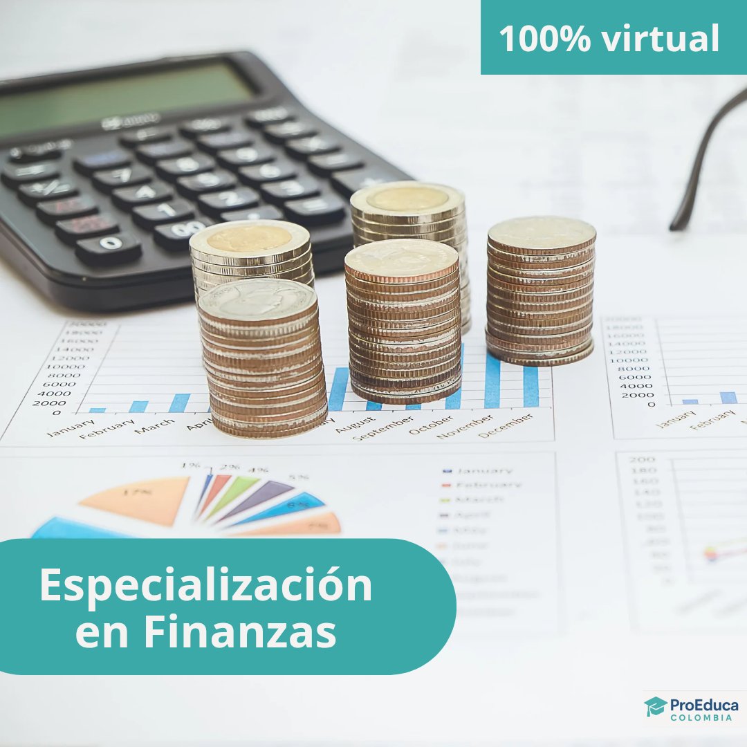 ProEducaCol's tweet photo. Especialización en Finanzas
Metodología: 100% virtual
Duración: dos semestres
Requisito: título profesional
#ProEduca #Colombia #Educacion https://t.co/r2qjMGn3ik