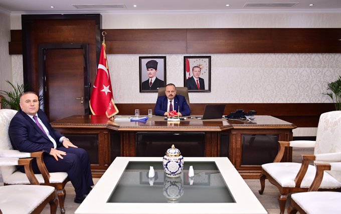 Yeni Köşk Kaymakamı Hasan Taş, Vali Canbolat’ı Ziyaret Etti