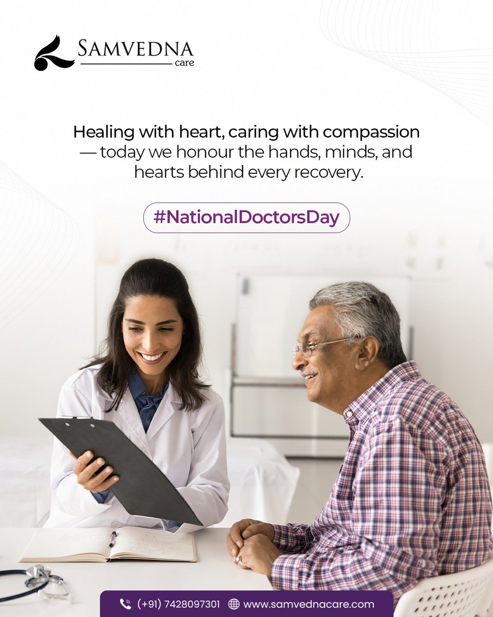 Samvedna Senior Care (@samvednaseniorc) on Twitter photo We’re grateful for the doctors who lead with empathy, listen without judgment & care with deep understanding, especially in the delicate spaces of mental health & elder care. Wishing a heartfelt Doctors’ Day to all the incredible healers who make recovery possible.
#SamvednaCare We’re grateful for the doctors who lead with empathy, listen without judgment & care with deep understanding, especially in the delicate spaces of mental health & elder care. Wishing a heartfelt Doctors’ Day to all the incredible healers who make recovery possible.
#SamvednaCare