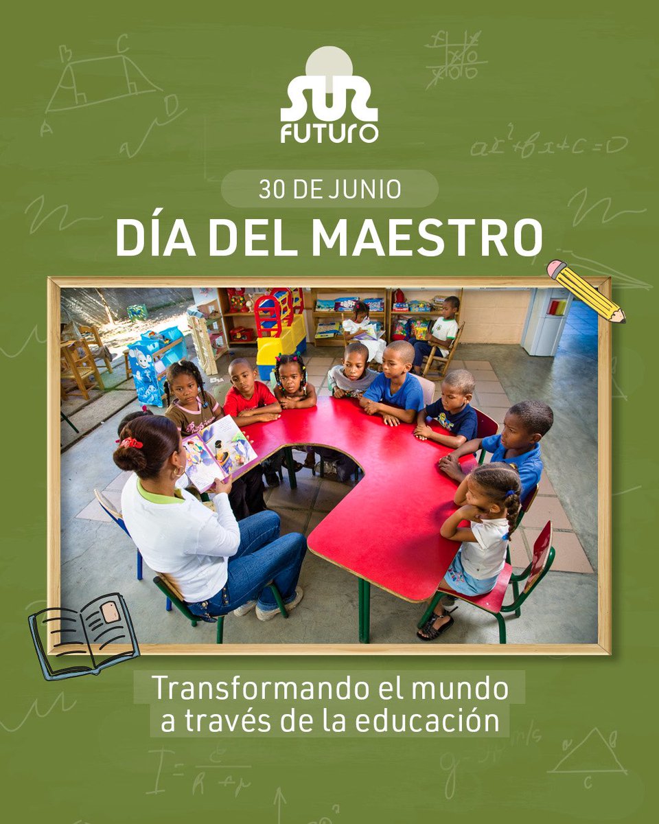 🎓 Hoy celebramos su vocación, su entrega y su enorme impacto en cada historia que comienza en un aula; quienes dedican su vida a formar seres humanos íntegros y creen en el poder de la educación para cambiar el mundo.​

Feliz Día del Maestro. ❤️​

#SurFuturo #DíaDelMaestro