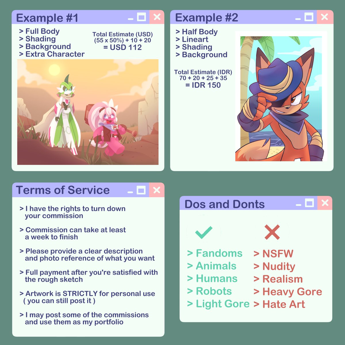 Raisalin7's tweet image. Commissions are always open!
I also accept comic and animation commission but prices varied based on the complexity
DM if interested!
#Commission #commissionsopen