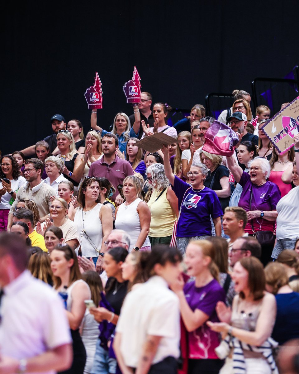 Loughborough Lightning Netball (@lborolightning) on Twitter photo A huge THANK YOU to our incredible fans for helping us to get over the line yesterday! Our Lightning Family is the best!!! 💜⚡️
#lightningfamily #lightningfans #fansinthestands #nsl2025 A huge THANK YOU to our incredible fans for helping us to get over the line yesterday! Our Lightning Family is the best!!! 💜⚡️
#lightningfamily #lightningfans #fansinthestands #nsl2025