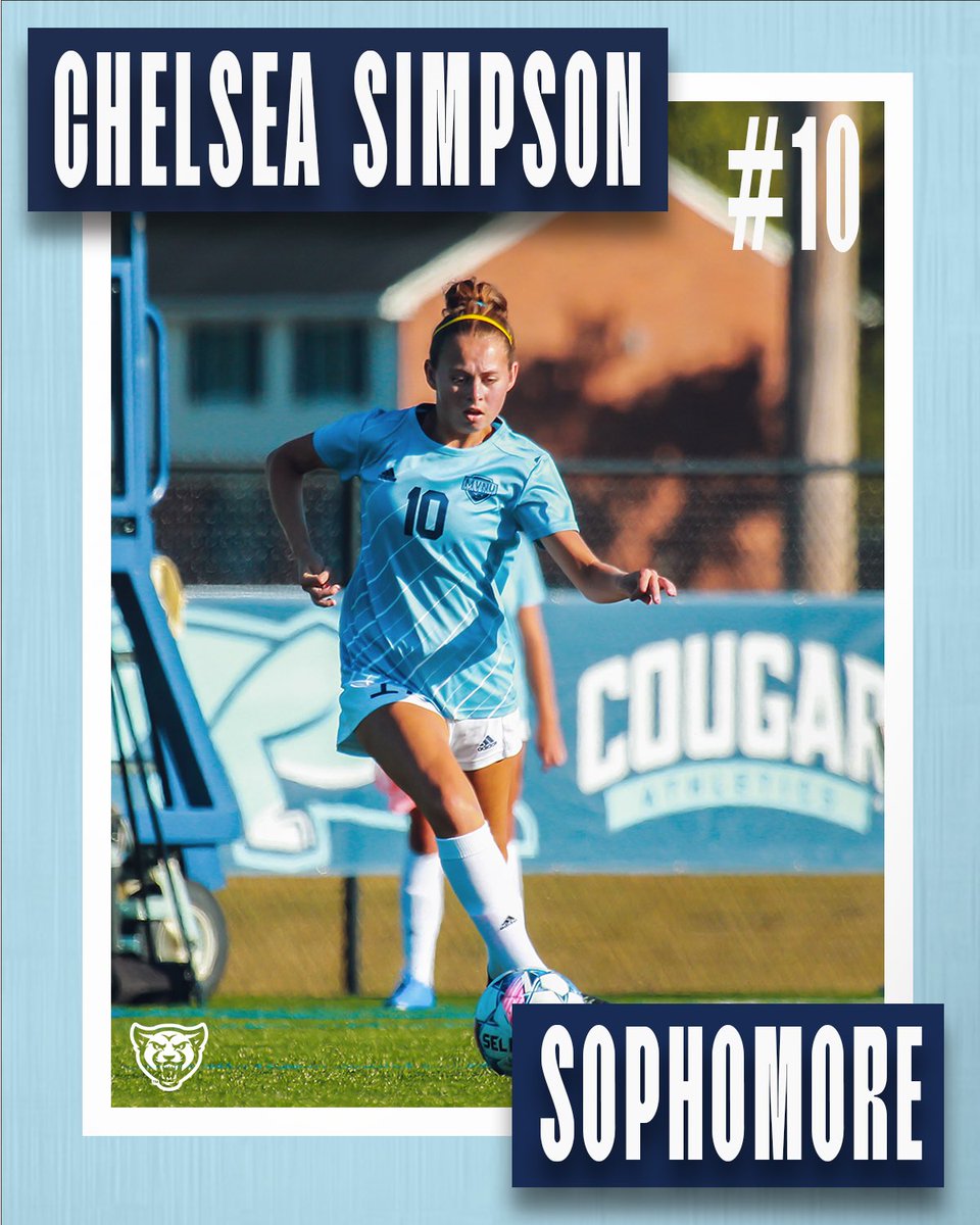 Next up returning this upcoming fall we have Sophomore #10 Chelsea Simpson! ⚽️🩵

Here are some fun facts about Chelsea you might not know:
-She is a twin.
-She is obsessed with minions.
-She loves making crafts.
-She can make fart noises with her armpits.
