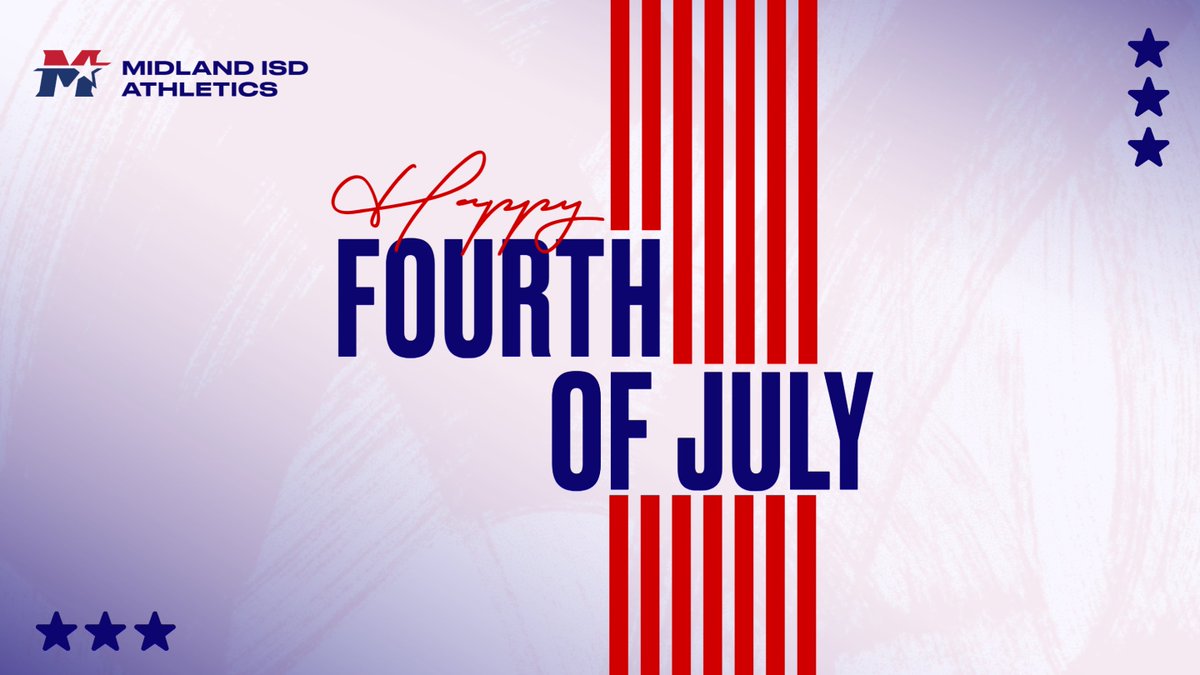 Wes Torres (@wesley_a_torres) on Twitter photo Happy 4th of July from <a href="/AthleticsMISD/">Midland ISD Athletics</a>! Wishing everyone a safe Independence Day with friends and family. Happy 4th of July from <a href="/AthleticsMISD/">Midland ISD Athletics</a>! Wishing everyone a safe Independence Day with friends and family.