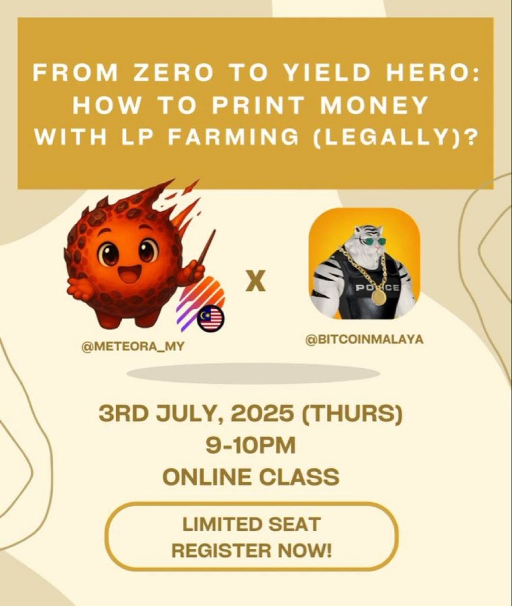 A few weeks ago, I shared my story —
How I went from losing everything… to earning 80+ SOL/month through LP farming on Meteora.
Since then, people have been reaching out.
Some are lost. Some are stuck.
Most just want to stop guessing and finally learn a system that works.

And I