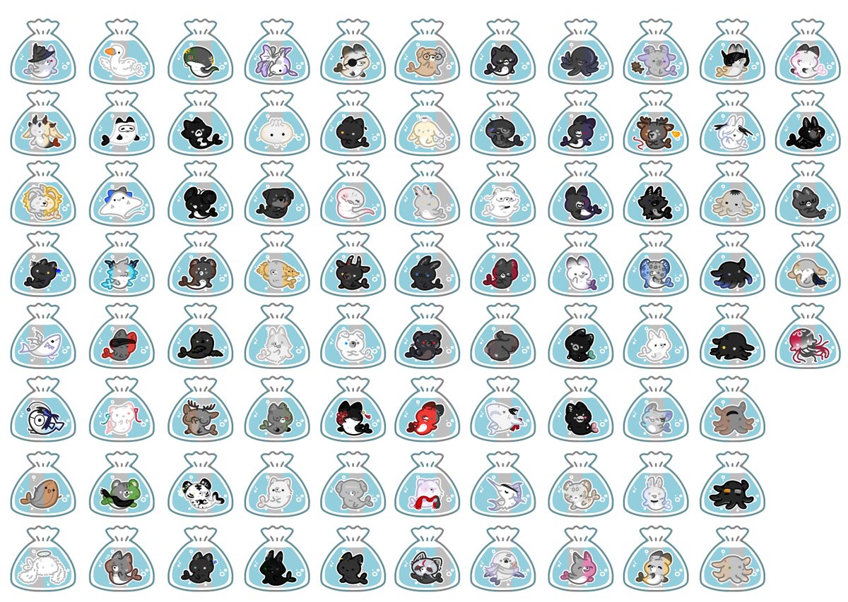 물고기봉다리 타입 작업했습니다. 신청 감사합니다! :)