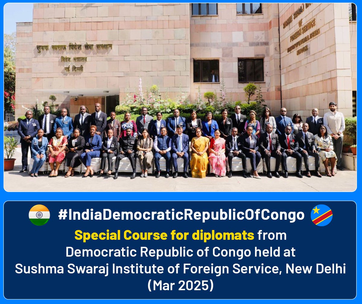 DrSJaishankar's tweet photo. Warm wishes to FM Thérèse Wagner, the Government and people of Democratic Republic of Congo on their Independence Day. 

Looking forward to further deepening of our bilateral relations and development partnership.

🇮🇳 🇨🇩 https://t.co/6yPbUbMNyp