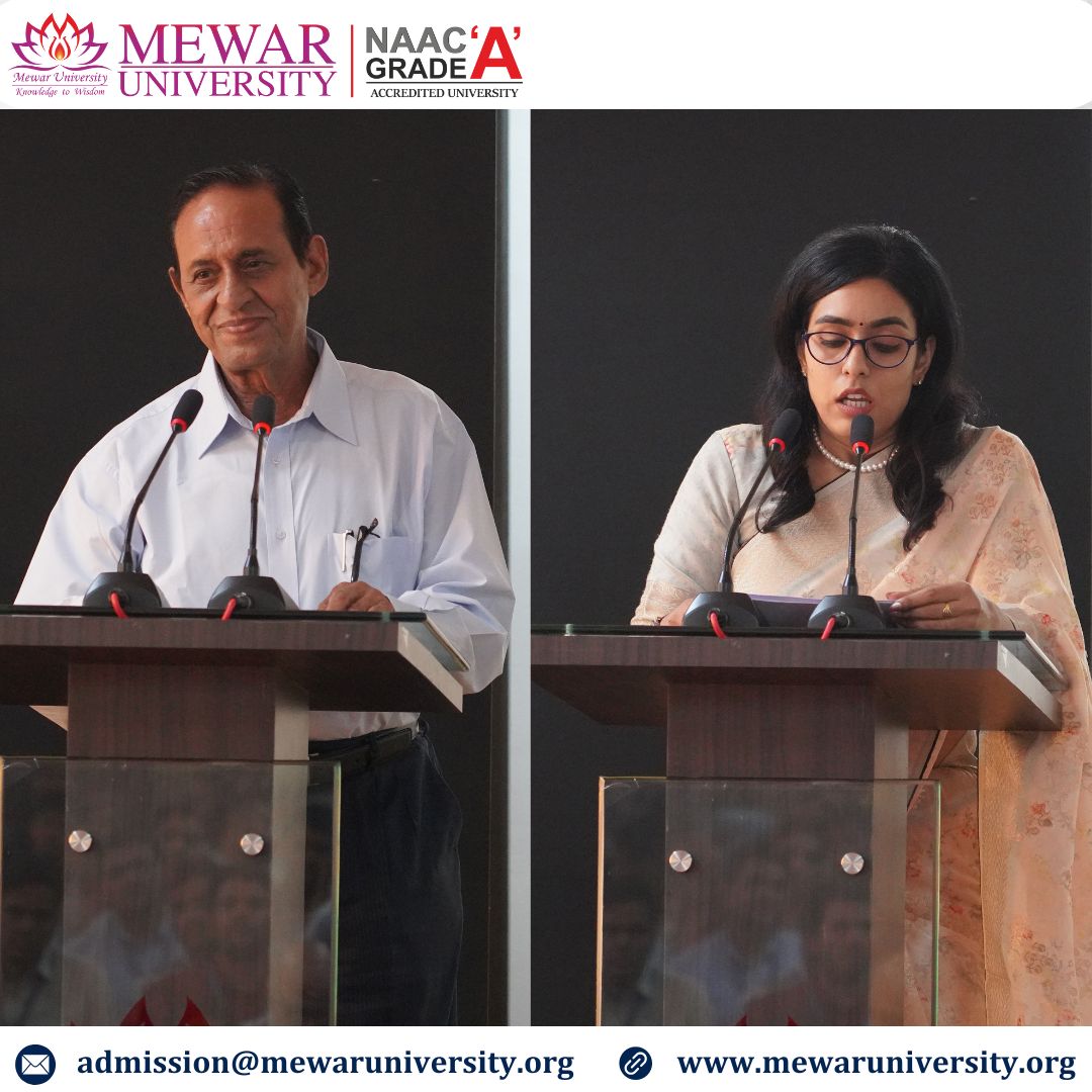 universitymewar's tweet photo. Day 1 of the Faculty Orientation Programme (FOP) commenced successfully at Mewar University with great enthusiasm and active participation.
#FOP2025 #MewarUniversity #FacultyOrientation #AcademicExcellence #TeacherTraining #HigherEducation #KnowledgeToWisdom #MewarPride https://t.co/jOmSh776eh