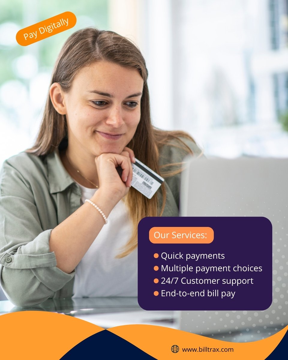 BESTDIGITALSOL1's tweet photo. Your community doesn’t wait to pay. Why should your billing system?

With #BillTrax, you get an all-in-one digital interface tailored for billers.

#DigitalBilling #BillCollectionSimplified
#CountySolutions #GovernmentBilling #PaymentAutomation  #CivicTech #USA https://t.co/eOOsUX8voJ