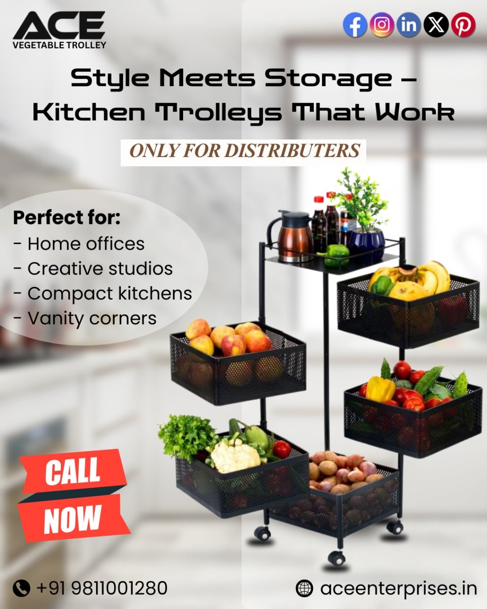 aceenterprisess's tweet image. Move More. Store Better. Live Smarter.
ACE Metal Trolleys – built for movement, made for your lifestyle. 

📞 +91 7065533555
🌐 aceenterprises.in

#ACEEnterprises #SmartStorage #MoveWithStyle #RollingTrolley #ModernLiving #FunctionalDesign #StylishStorage #TrolleyGoals