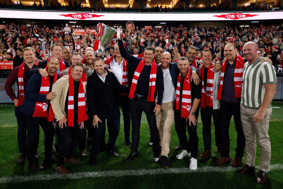adro_franco's tweet image. Watched @sydneyswans Shake Down The Thunder 2005 premiership documentary series…Absolutely amazing. Loved reliving this legendary team and the season #SydneySwans #Bloods #HereItIs