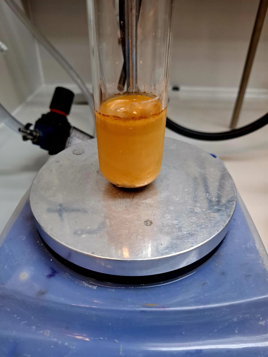 Bromination ongoing ❤️‍🔥🧡
#phosphorusheterocycles 
#chemistry