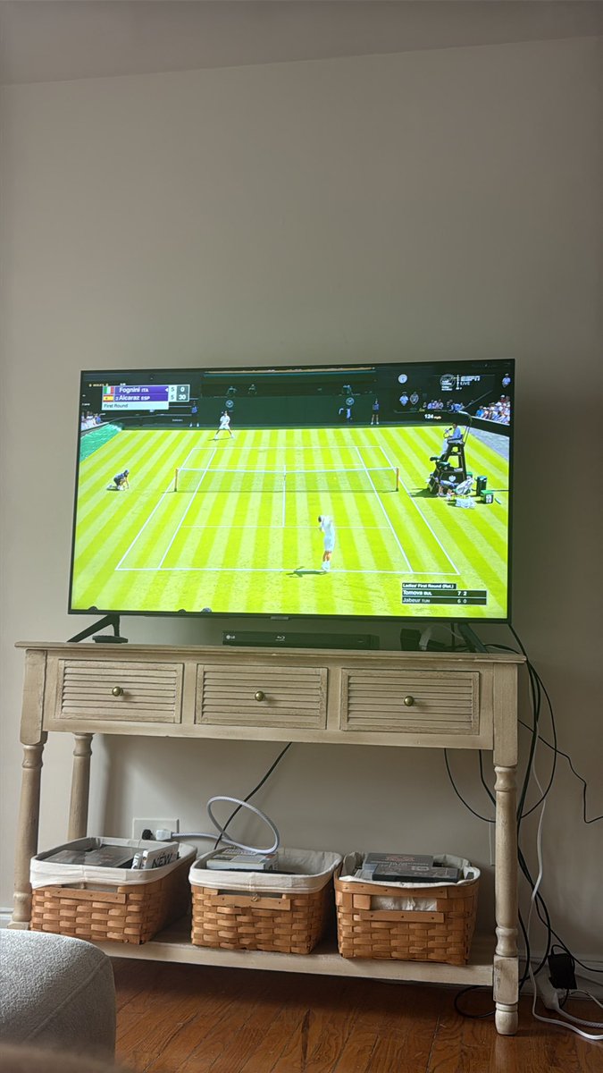 If you need me the next two weeks you don’t! #wimbledon25