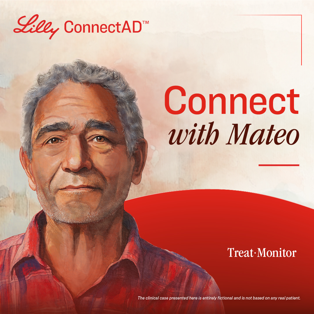 LillyMedical's tweet image. Connect with Mateo’s case in our ConnectAD Clinical Cases, and discover how to build meaningful connections and ensure clear communication for better treatment outcomes for patients, like Mateo, living with mild dementia due to #Alzheimers disease.
Connect:…