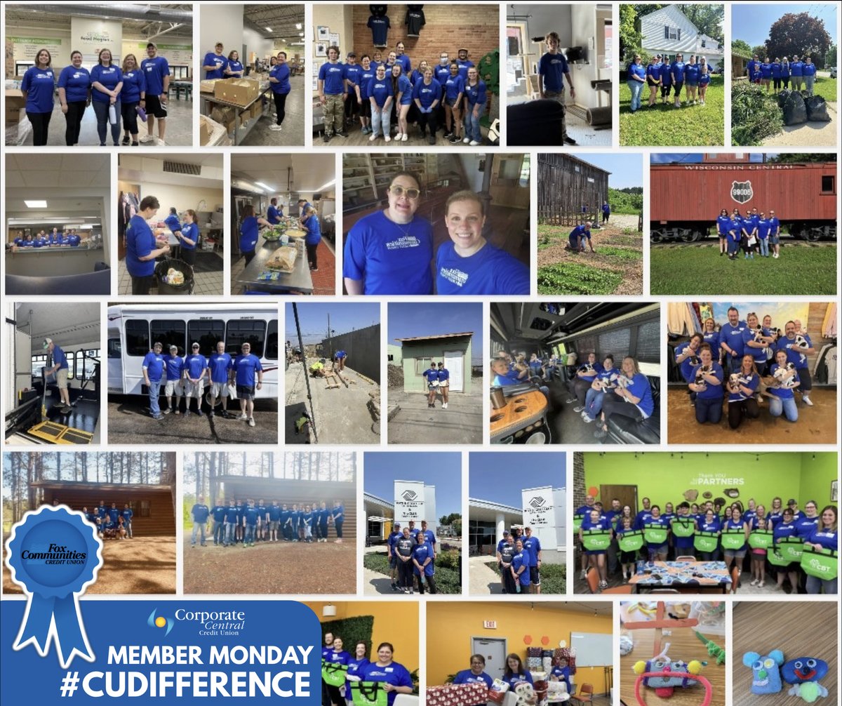📢 Member Monday: <a href="/foxcu/">Fox Communities Credit Union</a>!

Shoutout to Fox Communities Credit Union and their team who gave back during their Pay It Forward Community Volunteering Day! They contributed 504 hours of service across 16 non-profits. Thank you for showing what the #CUDifference is all about!