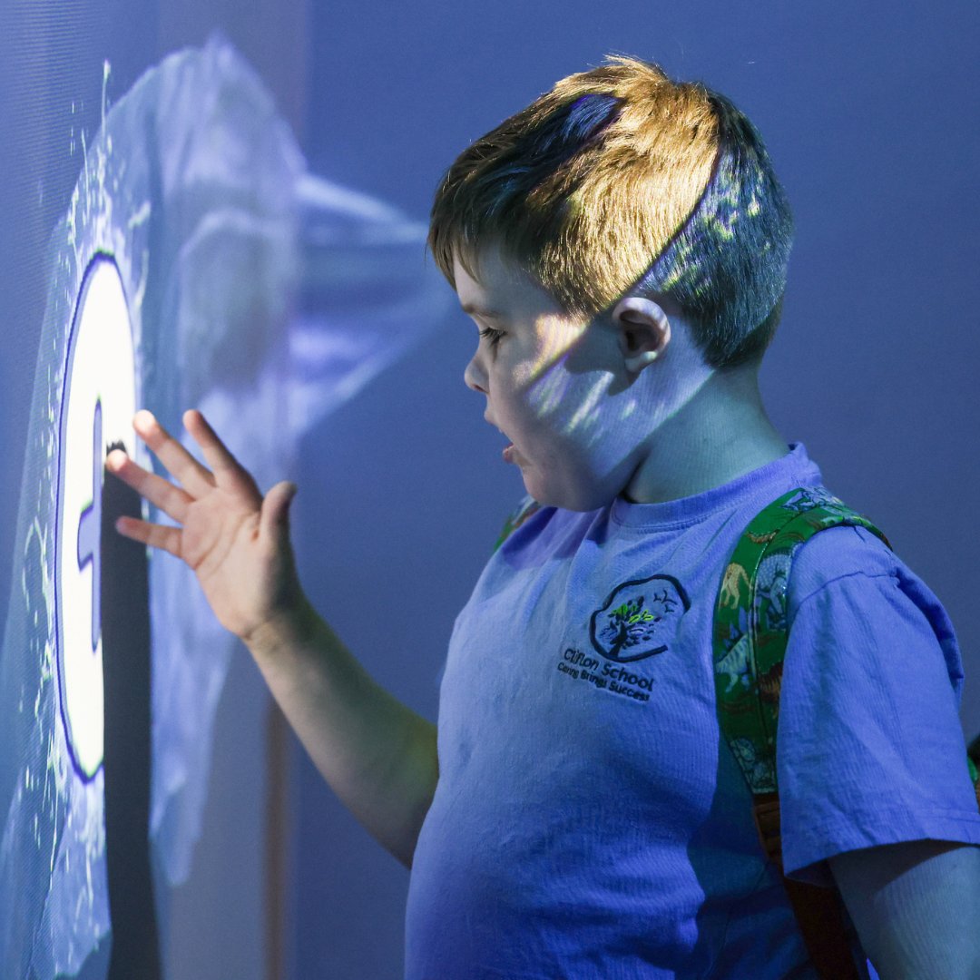 W5Belfast's tweet photo. Step into the future of learning at W5!
 
We’re excited to announce Northern Ireland’s first Immersive Classroom - right here at W5!
 
In partnership with @ed_authority and @bt_uk, this 5G-enabled, multi-sensory space uses sights, sounds, and even smells to bring learning to life. 👀
 
With curriculum-aligned content for all NI schools and free priority access for Special Schools, this innovative experience is designed to inspire and engage learners of all ages. 💡

📅 Bookings open in September 2025!
 
👉 Learn more: https://t.co/88Jg7AsYQR