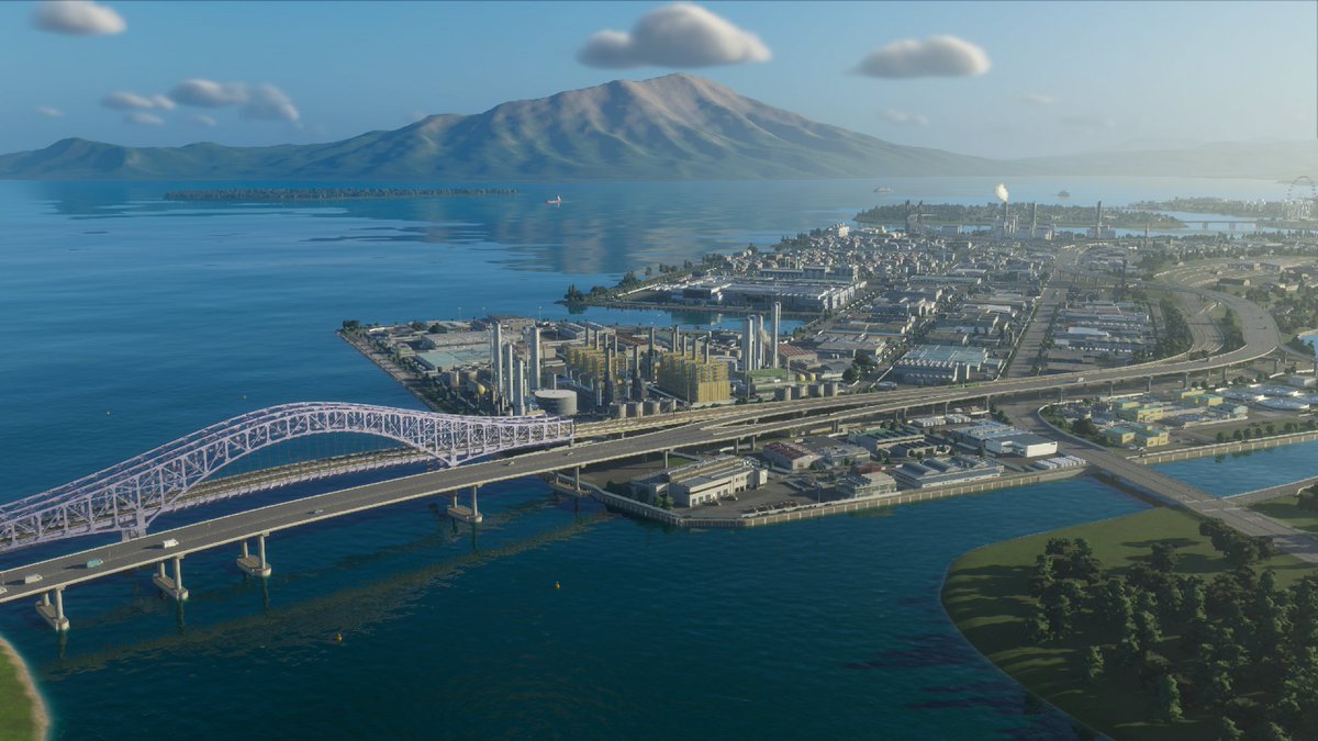 Industrial Area: 2nd update #CitiesSkylines2 #MerlionBay