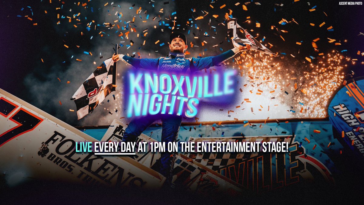 TEAMNETCODE's tweet image. 🚨 BREAKING NEWS: We are extremely excited to announce that we will be hosting Knoxville Nights — LIVE from @knoxvilleraces on all four days of the 64th @NosEnergyDrink Knoxville Nationals presented by @caseysgenstore, on the entertainment stage behind the ticket office!

Come…
