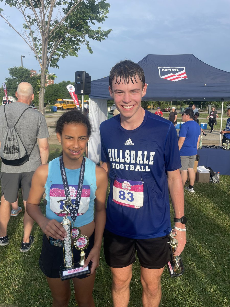 _nedab's tweet image. Northeast Ohio didn’t disappoint today in the NFHS Summer Meeting 5K. @FinalForms Clay & Macklin finished 1, 2, Ellie & Blake took home 1st place (U19) and the Tevepaugh’s won their age group. @OHSAASports @NFHS_Org @1RocketAD1