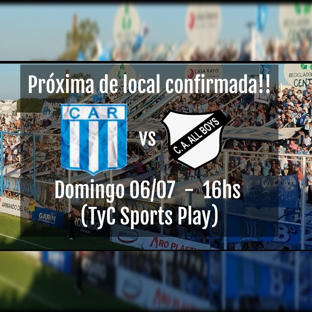 Todos al Sancho que la victoria lo mete de nuevo en el reducido!! <a href="/ClubARacing/">Club Atlético Racing</a>