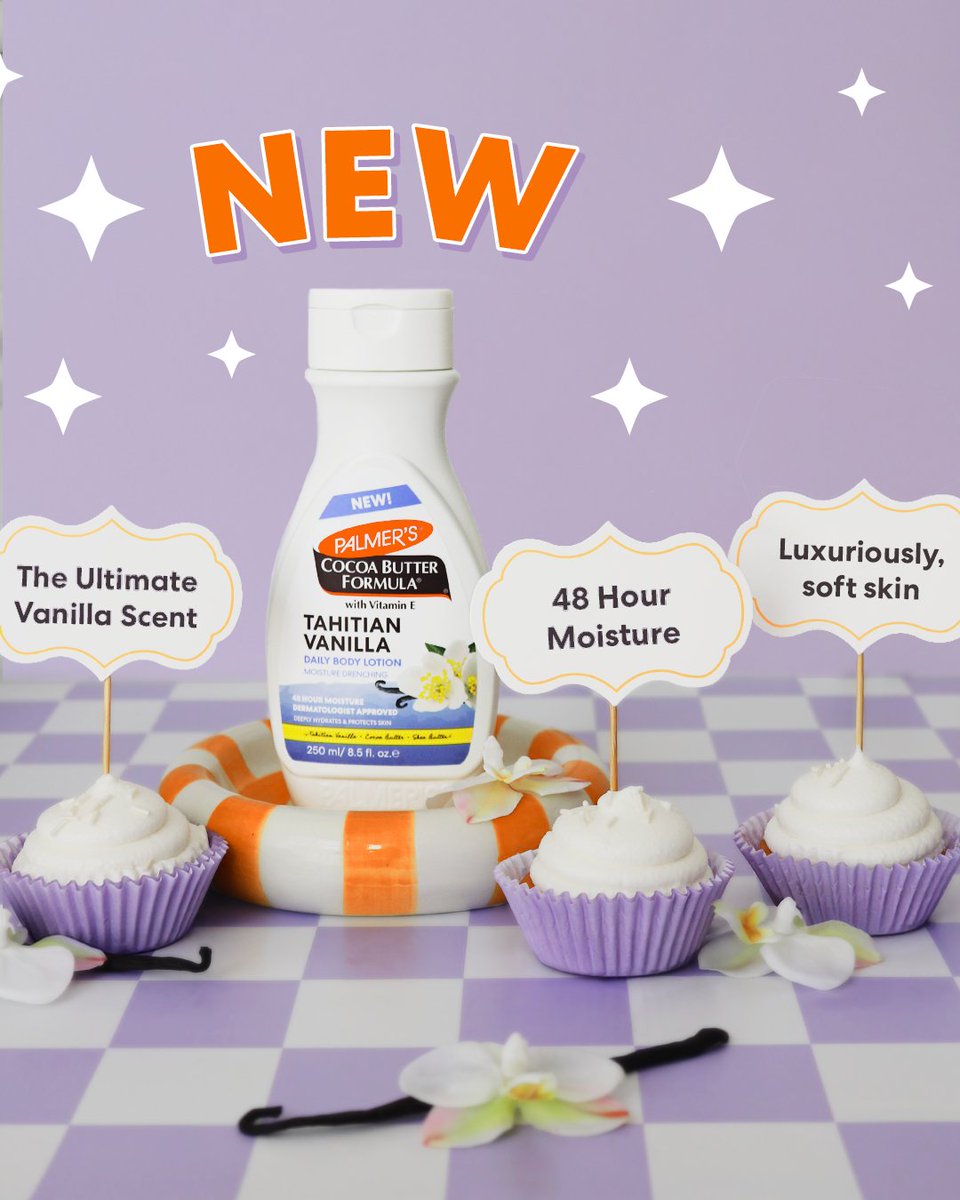 Vanilla girlies, this one’s for you! Our NEW Tahitian Vanilla Daily Body Lotion is giving a fresh-baked scent and skin that feels like a literal cloud 🧁
Now at <a href="/Tesco/">Tesco</a>!
#vanillagirl #vanilla #skincare #bodycare #softskin #gourmandgirlie