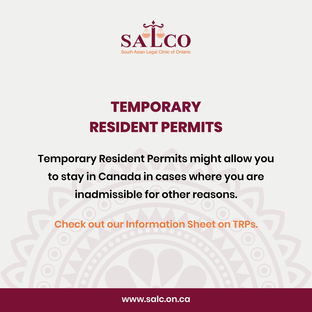 We are pleased to offer immigration law information resources for clients in multiple South Asian languages. For more details about temporary resident permits, please visit the public legal education section on our website: lnkd.in/e4ZURMzh