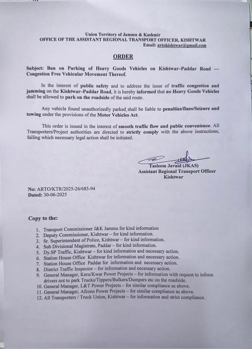 Information & PR, Kishtwar tweet media