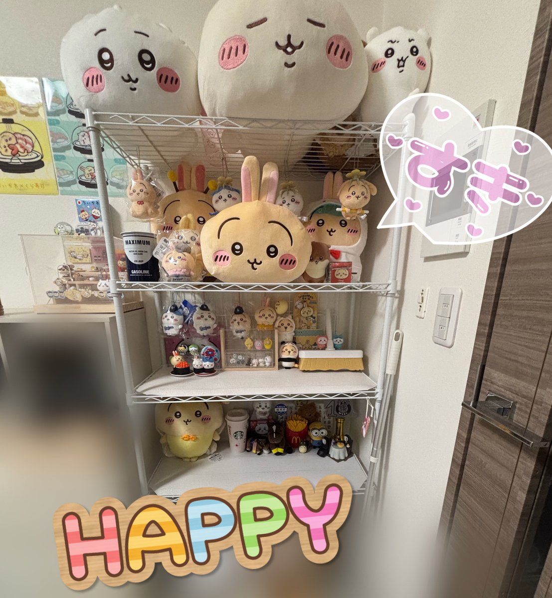 poponz0710's tweet photo. やっと整理できた🥰💓
ウラヤハちゃんもGETできて良い休日でした✌️✨
 #ちい活
 #うさぎ推し
 #ちいかわ https://t.co/WP8twep8GV