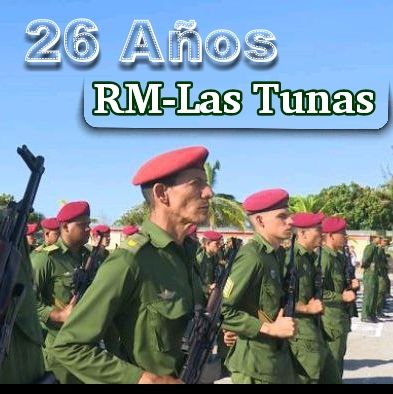 Muchas felicidades a todos los combatientes de la Región Militar de Las Tunas en este nuevo aniversario.
Sigamos Haciendo Revolución!!!
#Cuba