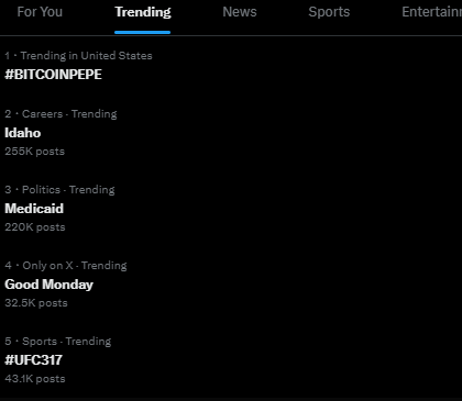 BitcoinPepe_'s tweet photo. #BITCOINPEPE IS TRENDING ON X!!

This is your last chance to bag $BPEP at this price before our listing announcement!

Lock in and BUY NOW 💪
https://t.co/oYxNKhpaqy https://t.co/6gtiUSiMPh