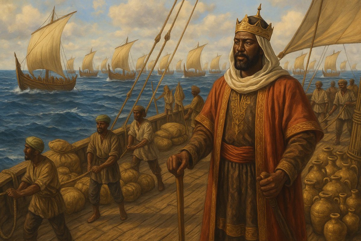 This is Mansa Abubakari II

The 14th-century Malian emperor Abubakari II gave up his throne to cross the Atlantic, possibly reaching the Americas long before Columbus.