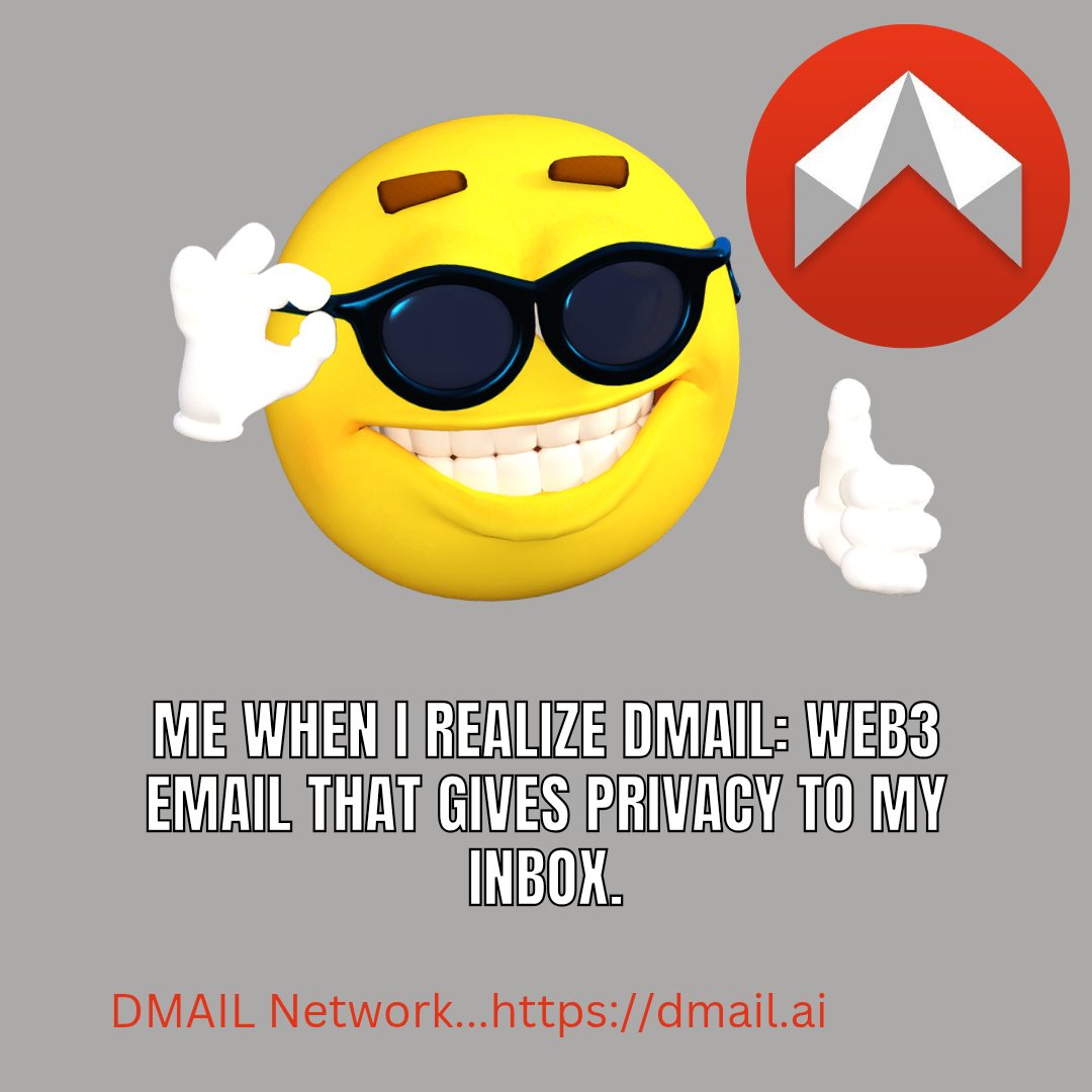 UfiaIso's tweet photo. When you find out your inbox can actually respect your privacy AND look this cool ๐๐
Yeah, Iโm rocking with @Dmailofficial now. ๐
#Web3Inbox #Dmail #InboxGlowUp #PrivacyMatters https://t.co/FXw4Li5lIj