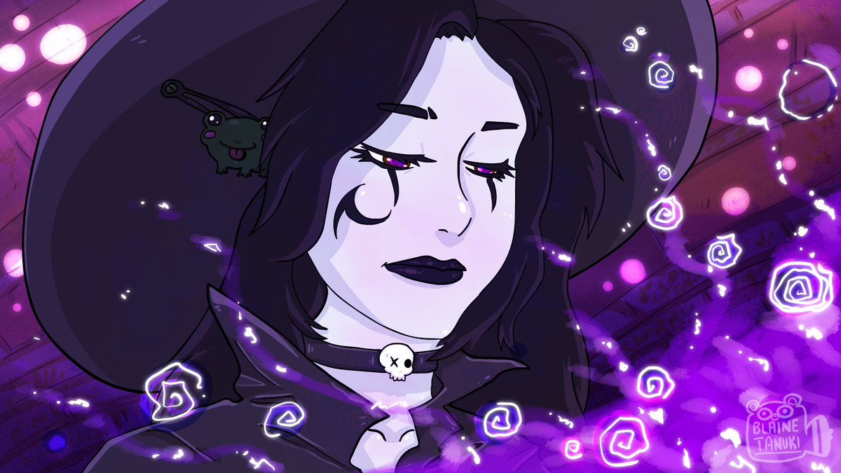 Just a witch doing witch things. 

#witch #magic #purple #getnukied #art #digitalart
