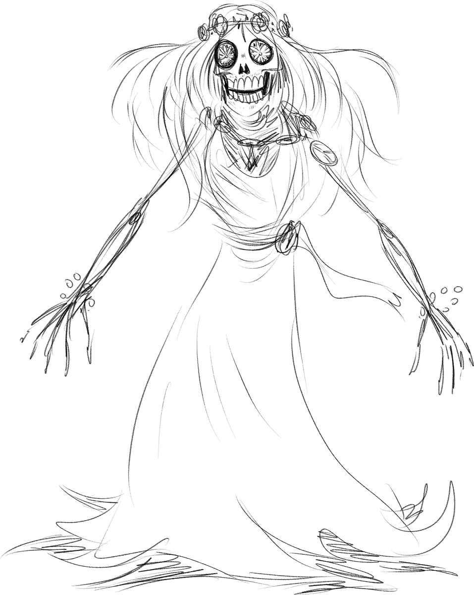 A Vellestra and Wallflower sketch from last week!