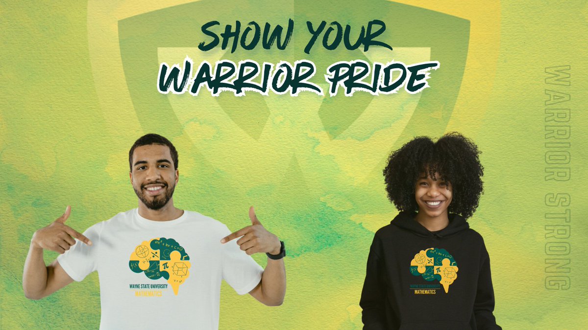 WayneStateCLAS's tweet image. Support the next generation of problem-solvers in the heart of Detroit! Every shirt or hoodie you purchase helps fund opportunities for #WayneState math students—from scholarships to research and beyond. Make an impact today!
🔰 go.wayne.edu/math-store-25