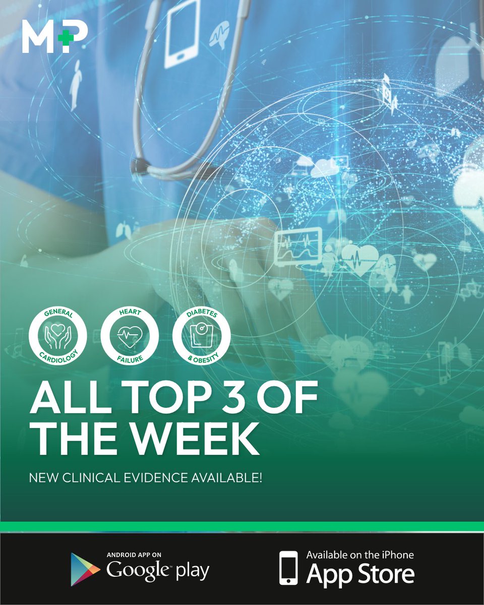 📊 New week, new insights in General Cardiology, Heart Failure, and Diabetes &amp; Obesity, all in one place! 🩺📚
💡 Stay ahead with the latest clinical evidence, carefully selected to support your medical decisions.
📲 bit.ly/medical-portfo…

#MedicalPortfolioApp #Cardiology