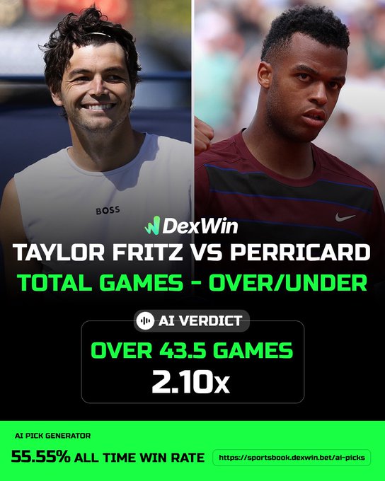 Wimbledon 🏴󠁧󠁢󠁥󠁮󠁧󠁿 Tennis Betting Predictions, Tennis Betting Lines & Wimbledon 2025 Tennis Betting Odds Today 🎾 

Follow @DexWin_Sports for the best Tennis betting odds, Tennis betting picks and Tennis predictions today 🎾