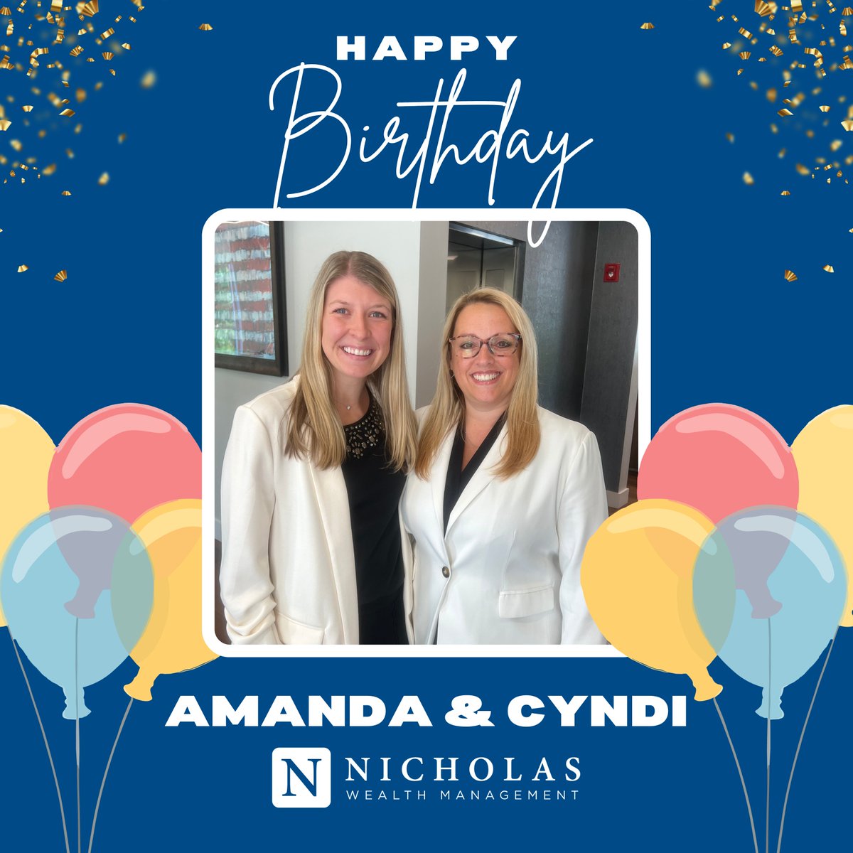 Please join us wishing a very happy birthday to our favorite birthday twins, Cyndi Panian and Amanda Serafino! We hope you both have the best day and are so grateful for you. Happy birthday! 🎉