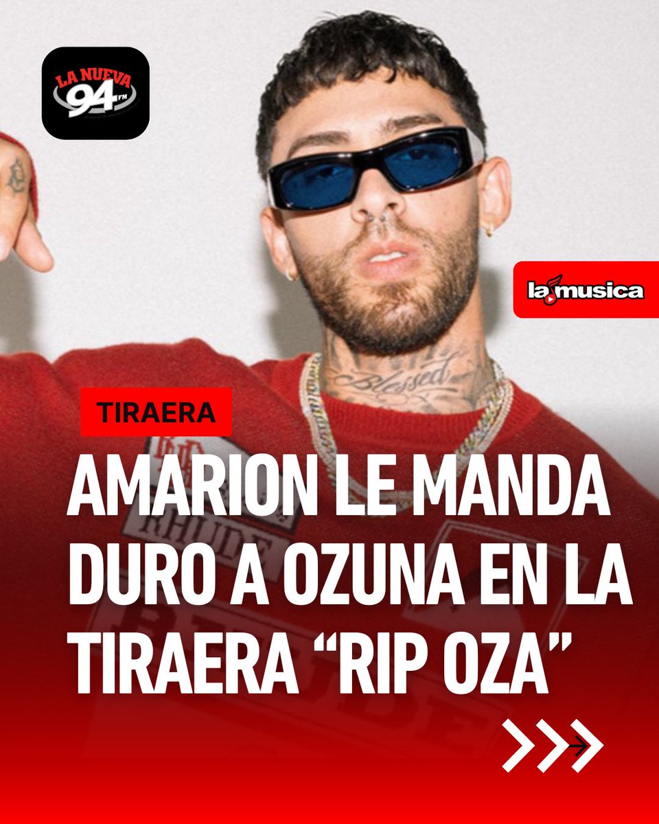 lanueva94fm's tweet photo. Ayer Amarion publicó en su IG y anunció su tiraera pa’ Ozuna. ¿Qué está pasandooo?😳🤔
¿Qué les parece la tiraera?👀
#LaNueva94 #Amarion #Ozuna https://t.co/6MiF4LQl9l